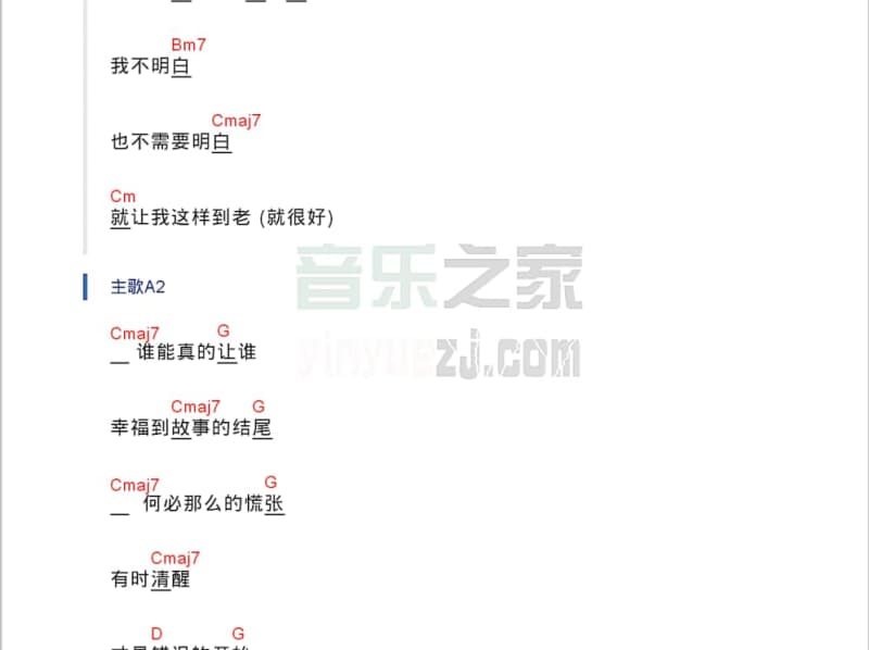《悲哀代言人》吉他谱_关楚耀