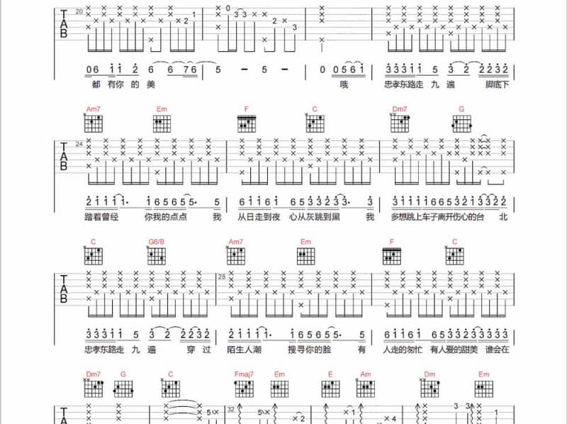 《请不要认错我》吉他谱_关淑怡