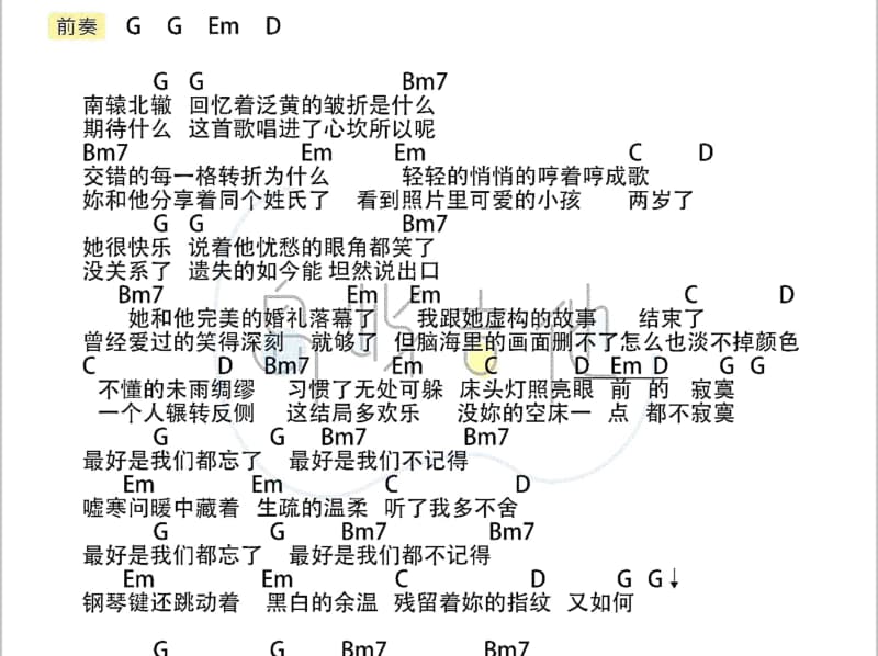 《残梦》吉他谱_关正杰