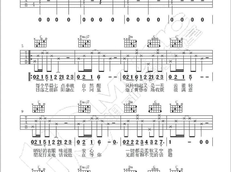 《相信爱》吉他谱_光合作用组合