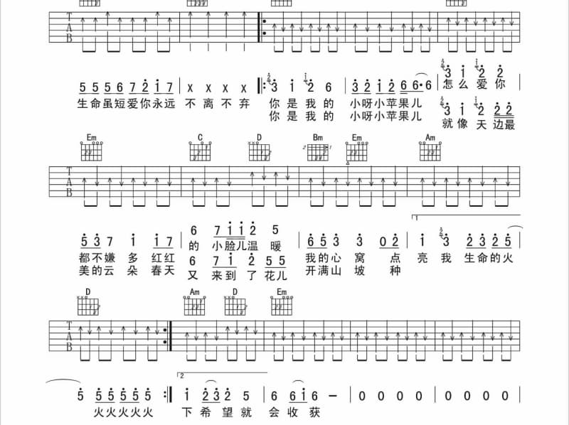 《Never Let Me Go》吉他谱_郭采洁