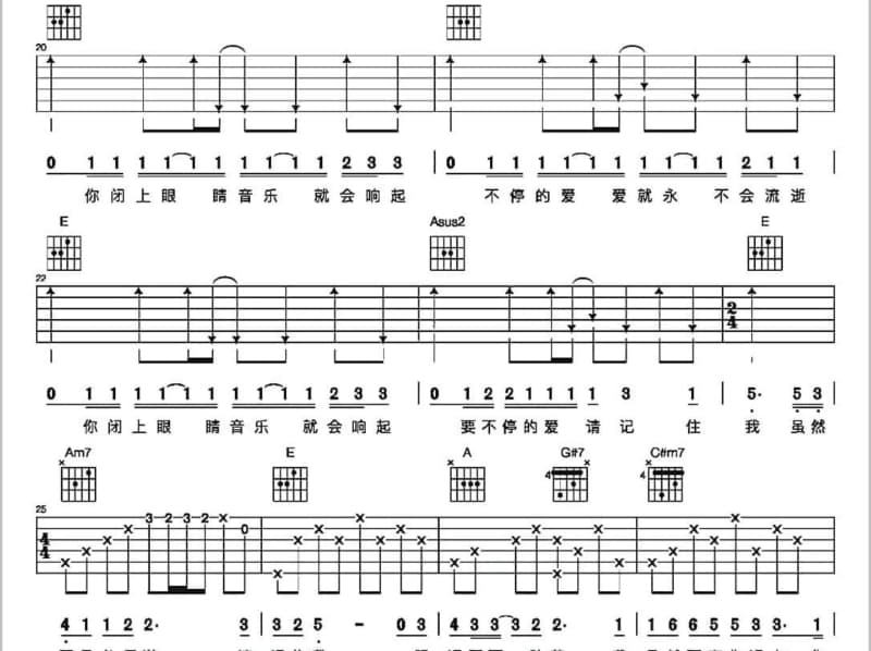《信仰之名》吉他谱_TFBOYS