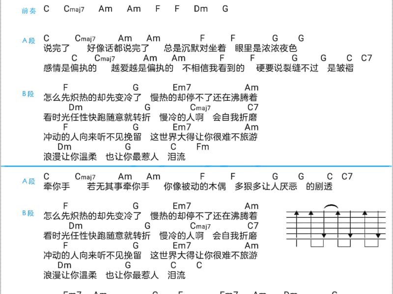 《在你身边的我》吉他谱_郭静
