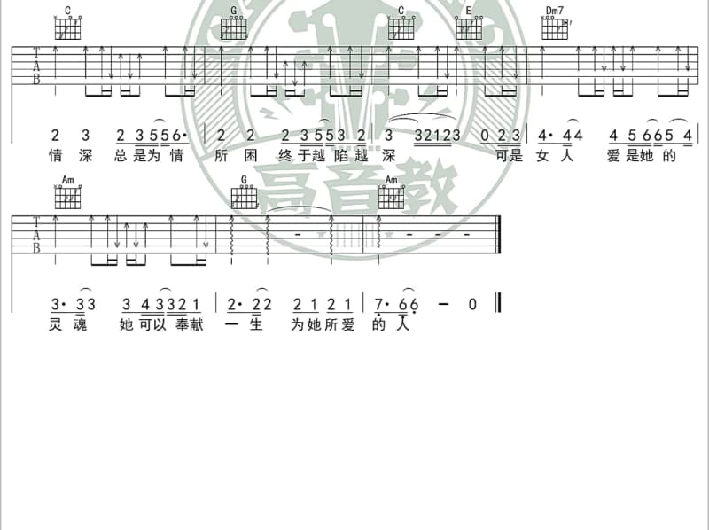 《龙卷风》吉他谱_郭小霖