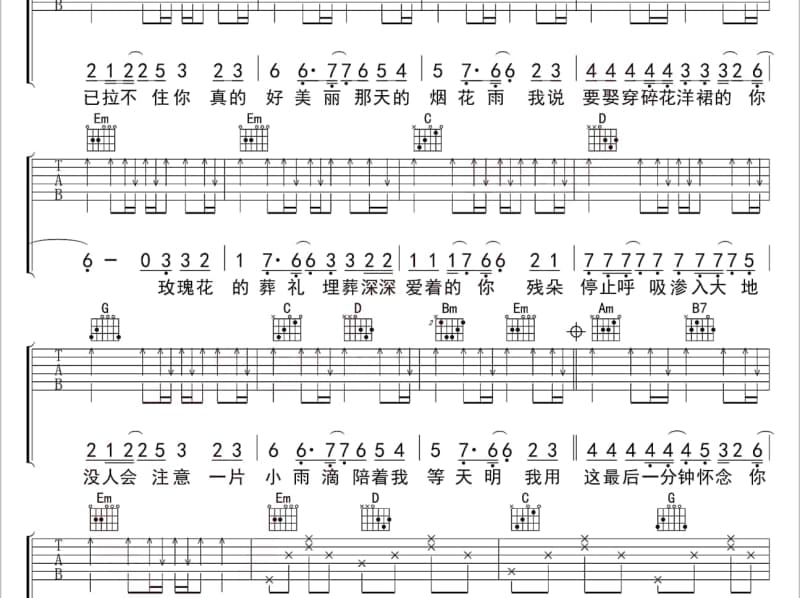 《迷人的狐狸》吉他谱_红色诱惑