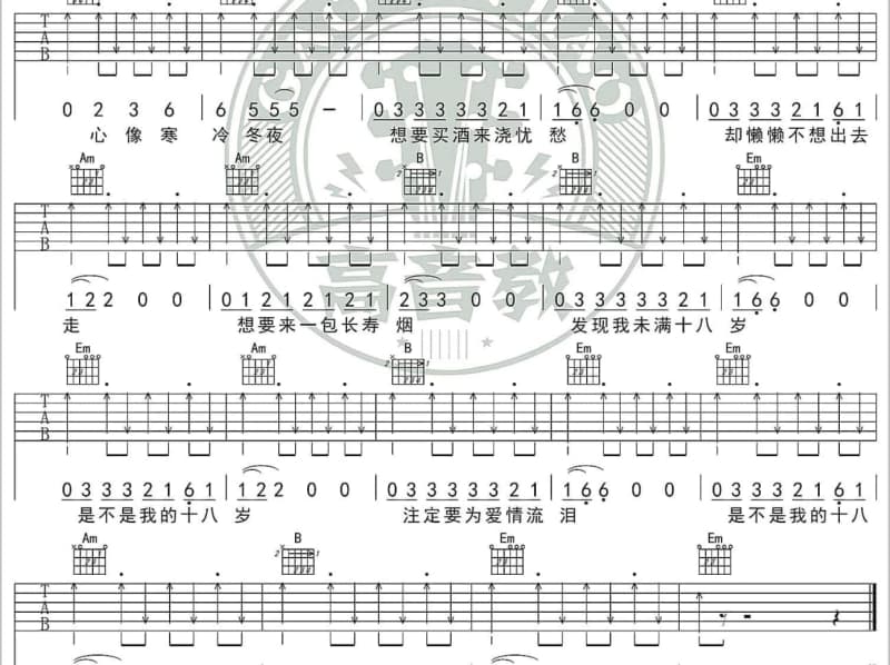 《爸爸请你也保重》吉他谱_洪荣宏