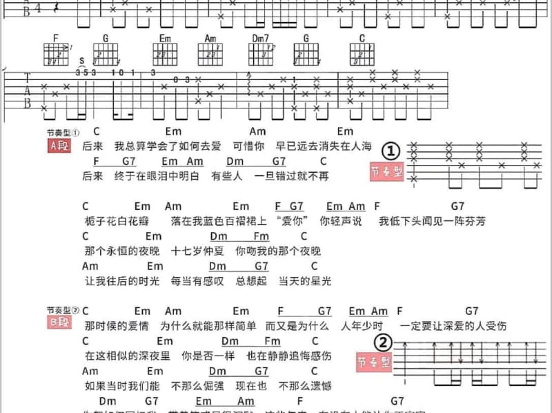 《等你习惯我的好》吉他谱_欧阳朵