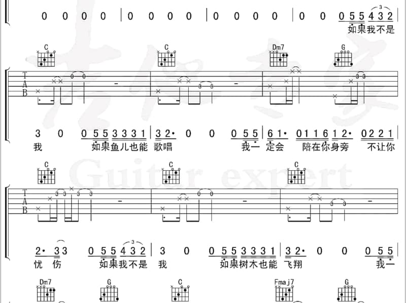 《1-4-3》吉他谱_欧阳娜娜