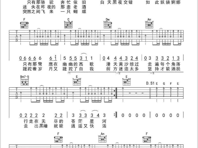 《替罪羊》吉他谱_潘倩倩