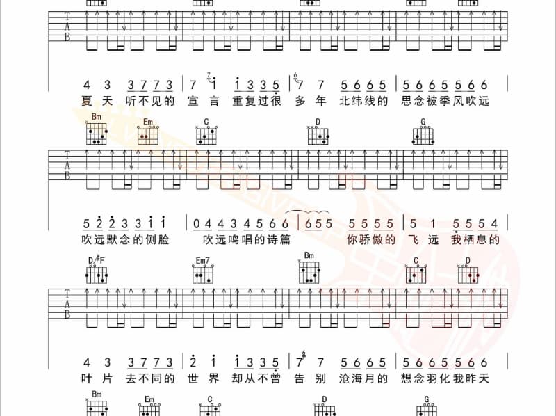 《房间-新版》吉他谱_刘瑞琦