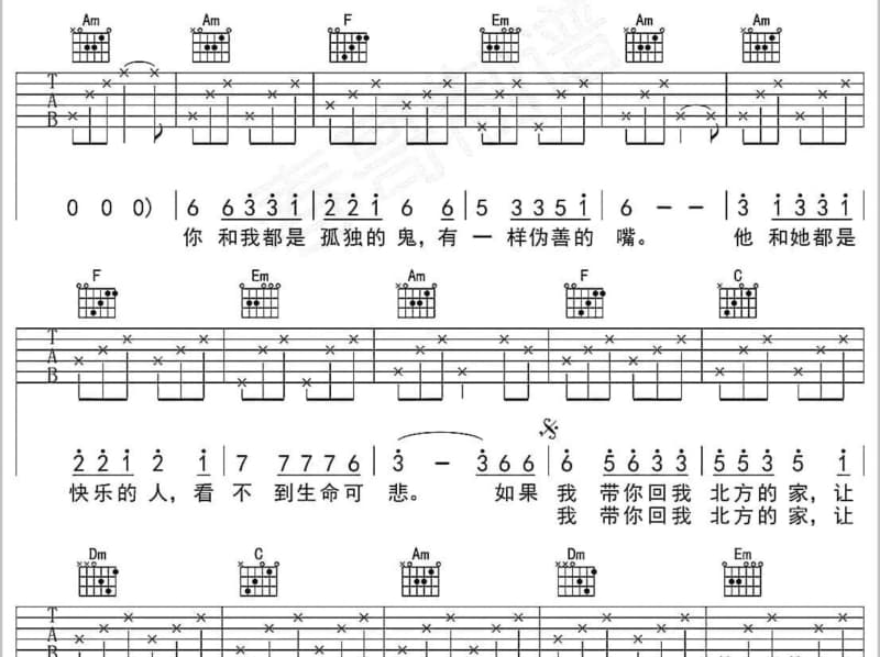 《跳舞跳恰恰》吉他谱_候美仪