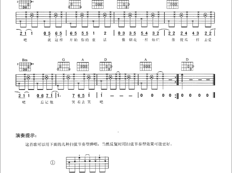 《我只要你一个选择》吉他谱_刘程浩