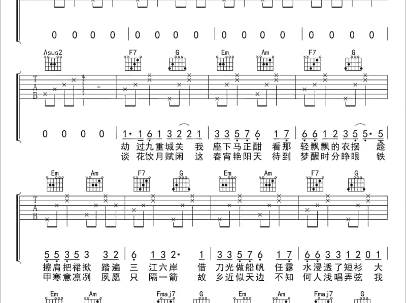 《Letting Go》吉他谱_阙舒婷
