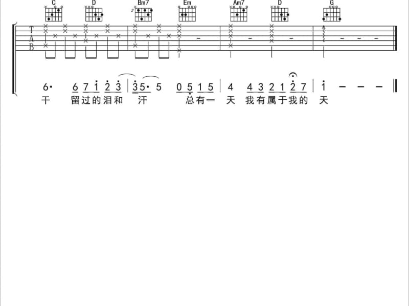 《什么是爱情》吉他谱_阮豆