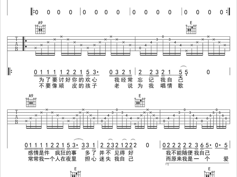 《故乡心畔》吉他谱_萨顶顶