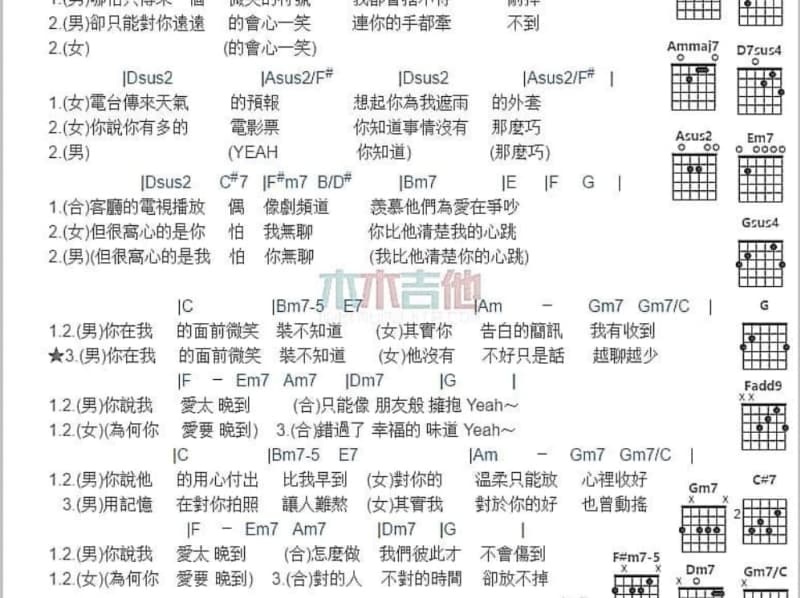 《迎着黎明迅跑》吉他谱_沈小岑