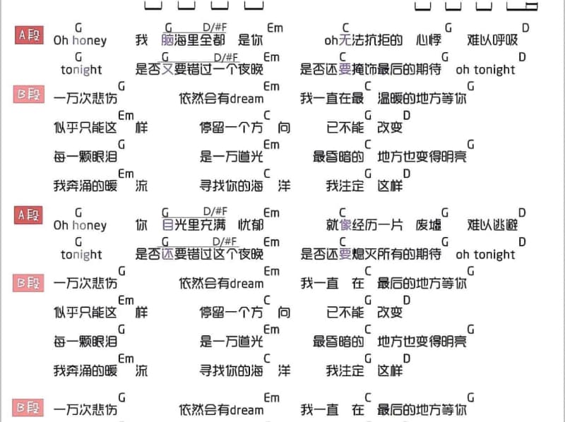 《斜阳外》吉他谱_盛小乔