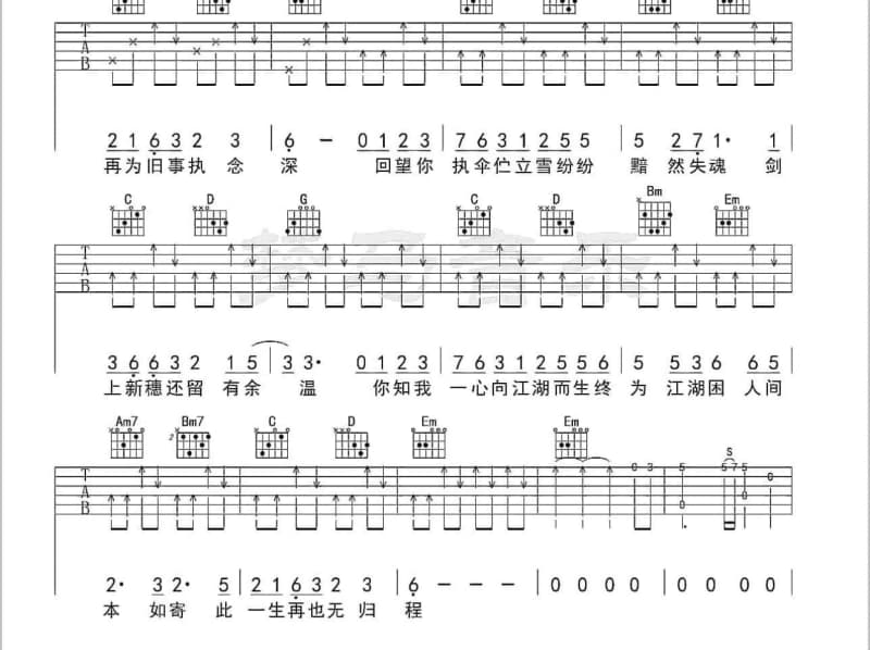 《今天可以不一样》吉他谱_盛晓玫