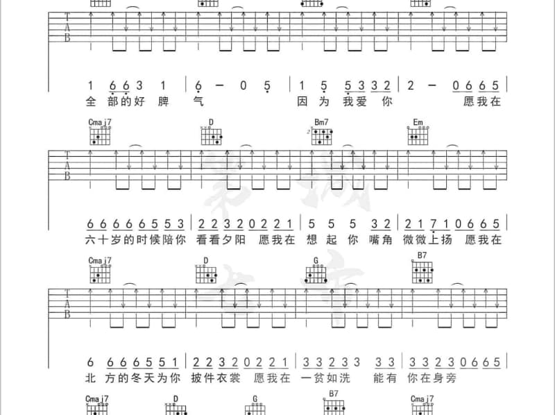 《看不到的世界》吉他谱_施娜