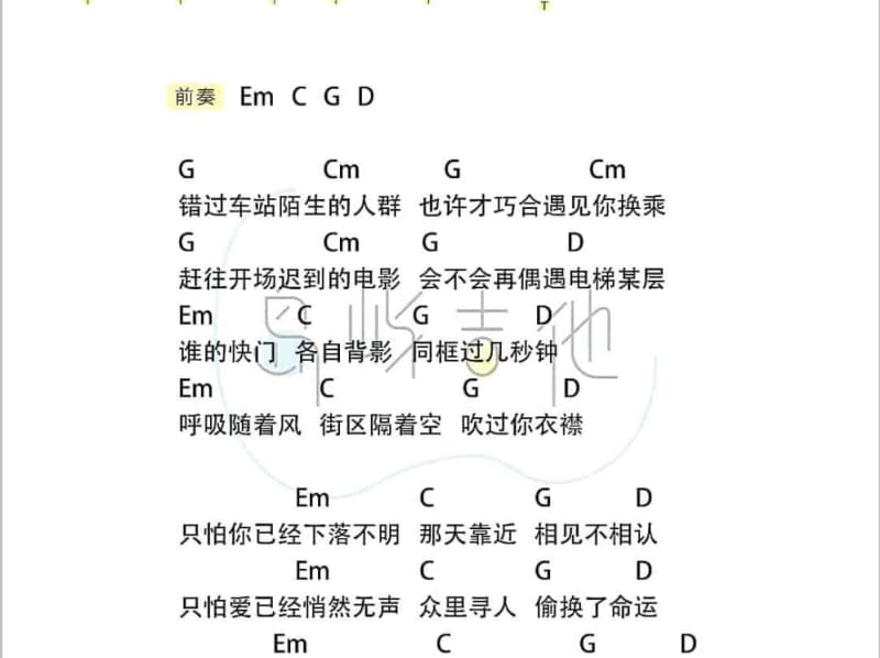 《动人心扉》吉他谱_顺子