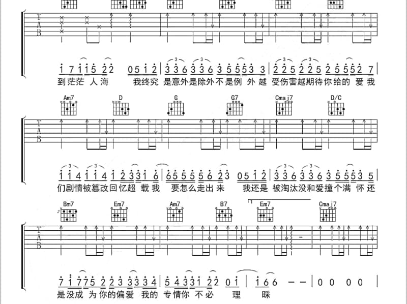 《掀起你的盖头来》吉他谱_斯琴格日乐