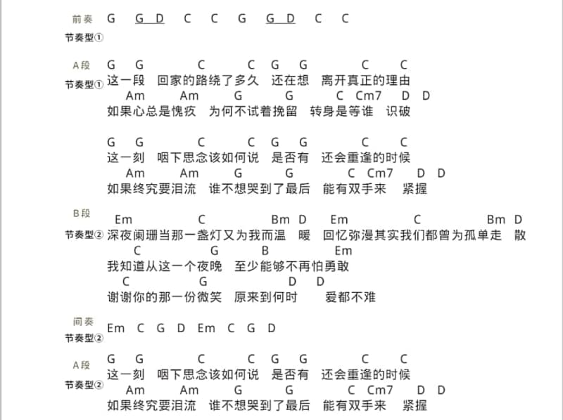《小可爱》吉他谱_宋小睿