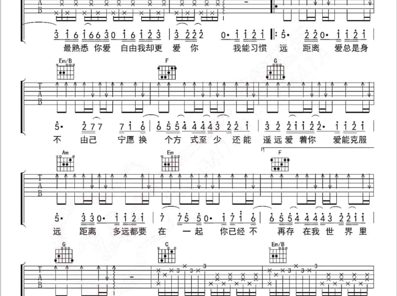 《遇见天坛》吉他谱_刘涛