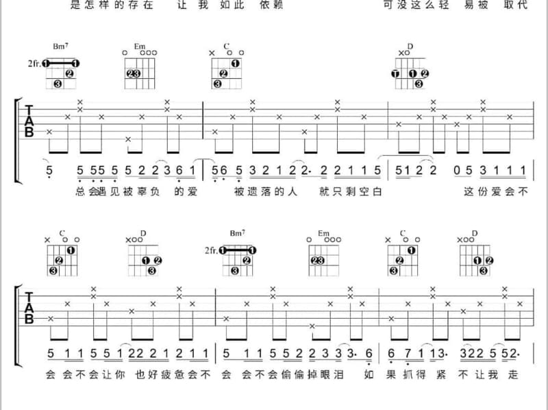 《夏之物语》吉他谱_苏漠然
