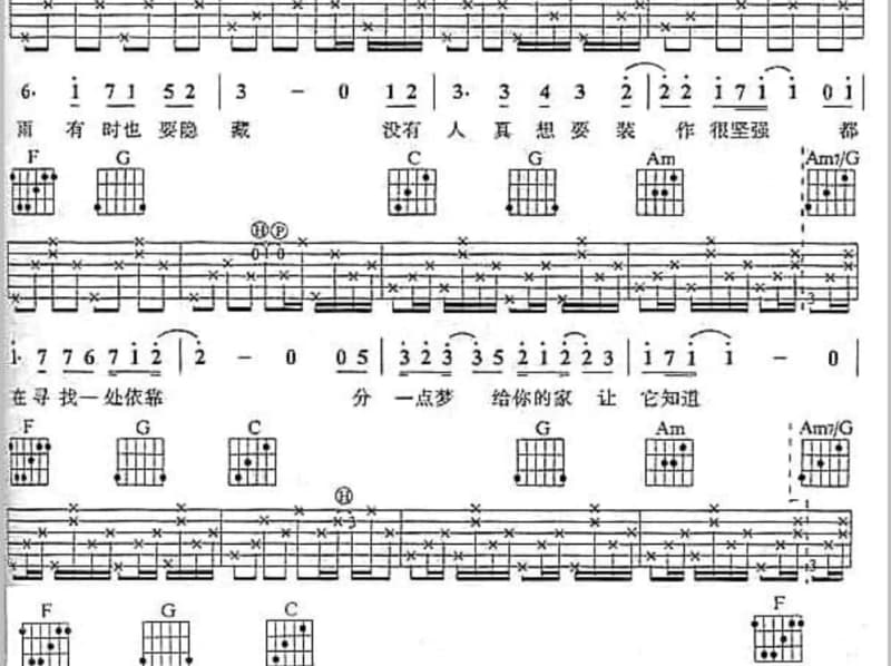 《匿耳》吉他谱_苏玮