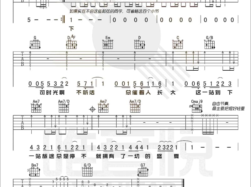 《人间烟火》吉他谱_苏小艾
