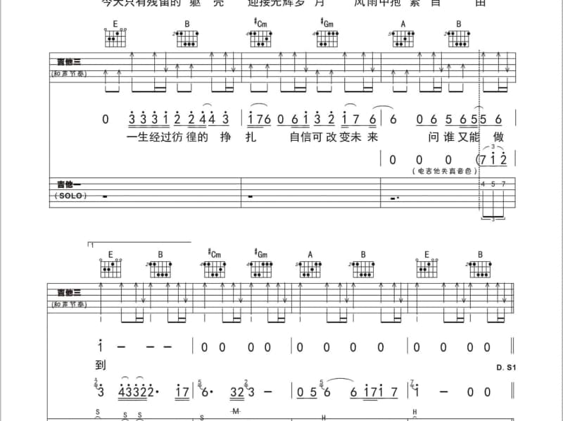 《妈妈，我们远航回来了》吉他谱_苏小明