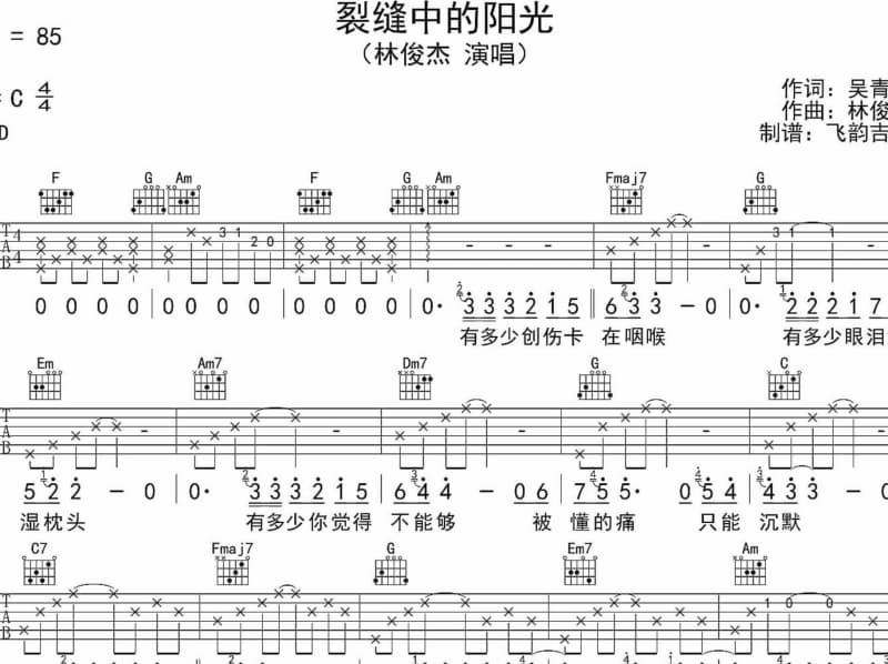 《沈园情梦》吉他谱_孙艳