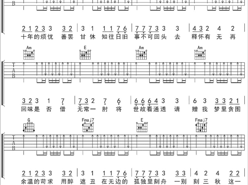《一起去环游》吉他谱_孙艺程