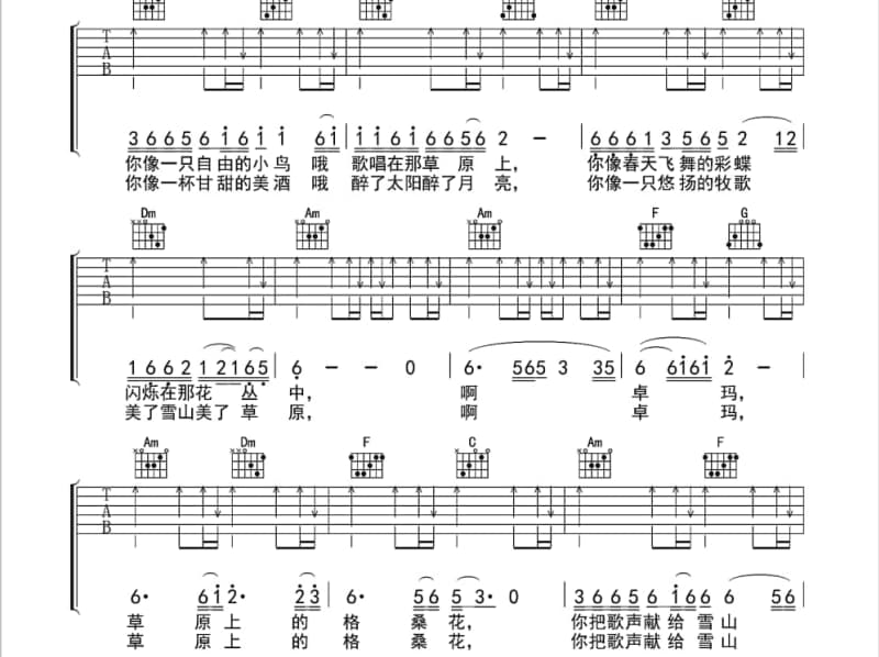 《I Wanna Be With You》吉他谱_孙羽幽