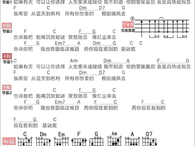 《月亮的等待》吉他谱_何璐