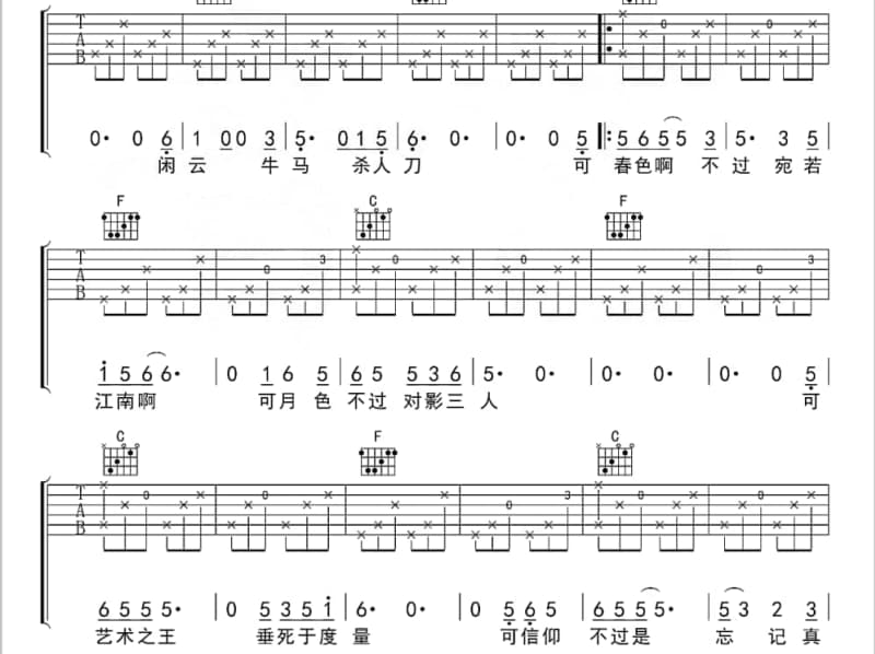 《她的婚礼》吉他谱_孙悦