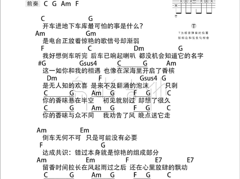 《盗将行》吉他谱_孙紫涵