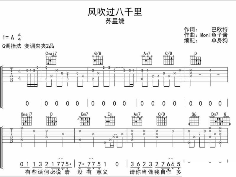 《天生我才必有用》吉他谱_索丽娜