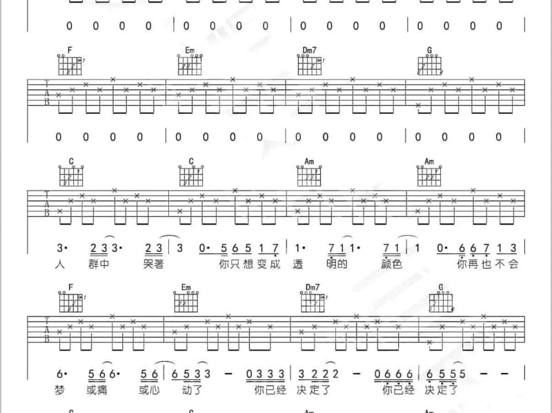 《我在腾冲等着你》吉他谱_谭晶