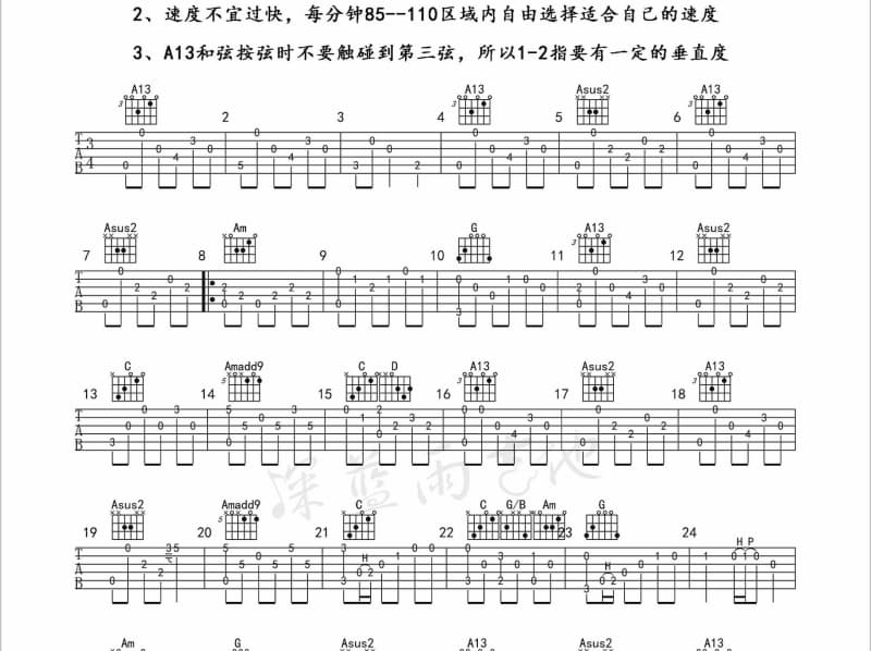《故乡的云》吉他谱_龚玥