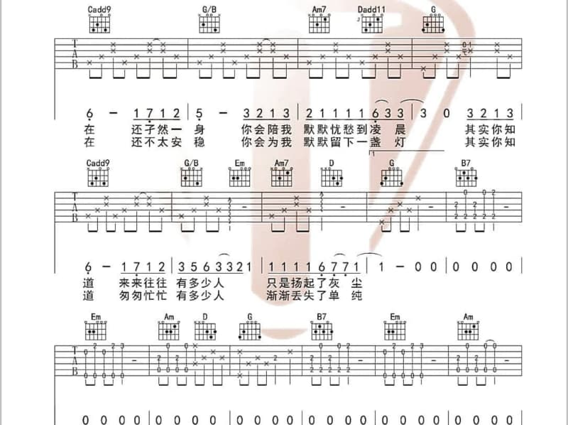 《战友情长》吉他谱_刘和刚