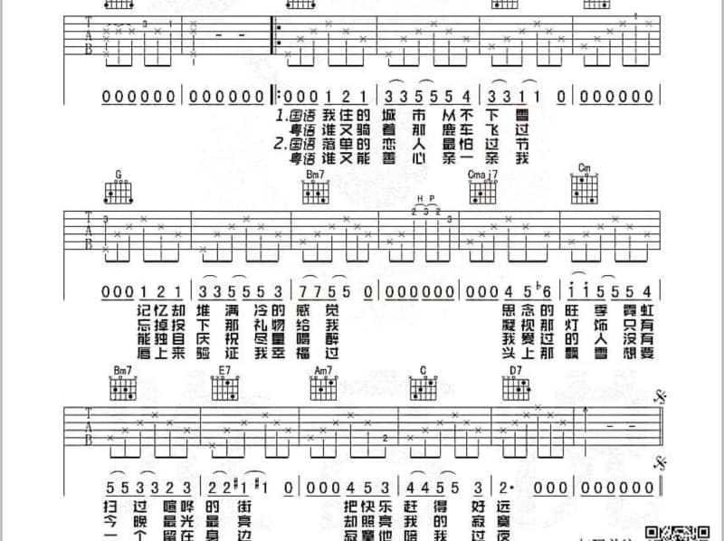 《这天这地这人》吉他谱_刘和刚