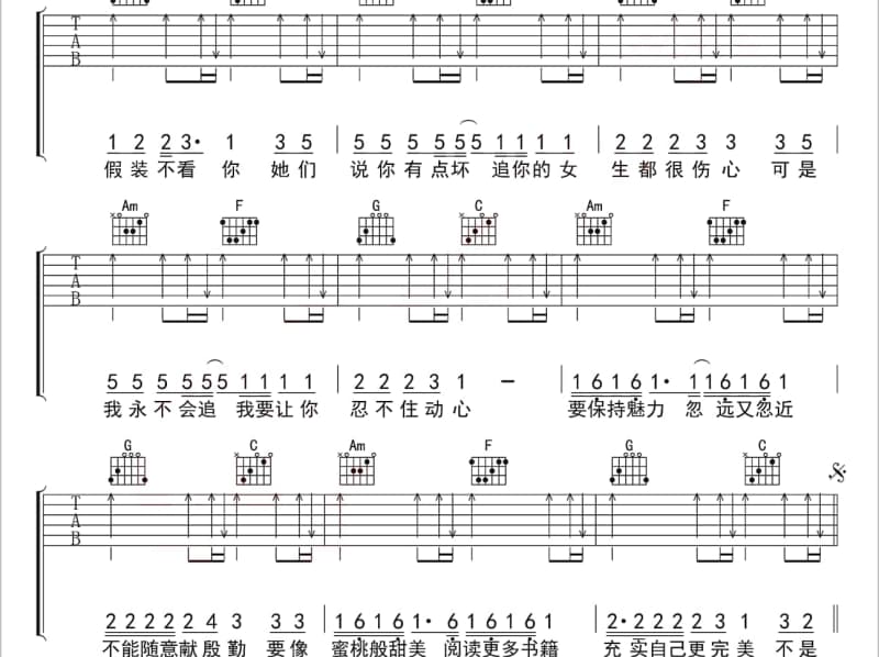 《知道不知道》吉他谱_童丽