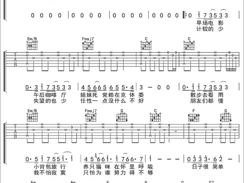 《为什么要伤悲》吉他谱_刘欢