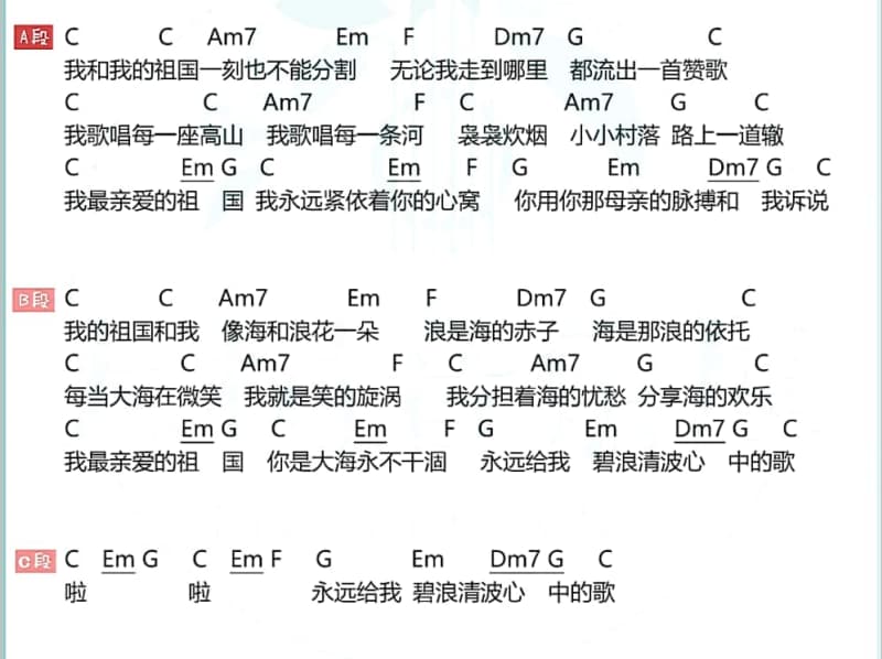 《妹妹你大胆的往前走》吉他谱_刘晓