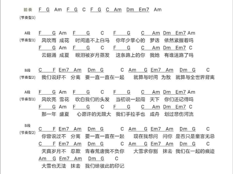 《藤缠树》吉他谱_汪小敏
