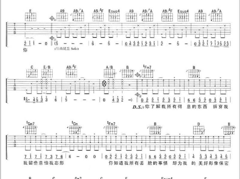 《彼岸》吉他谱_王波