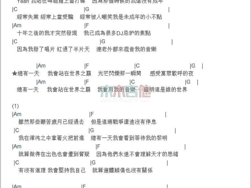 《忆难忘》吉他谱_王菲儿