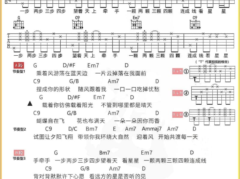《善变》吉他谱_王靖雯不胖