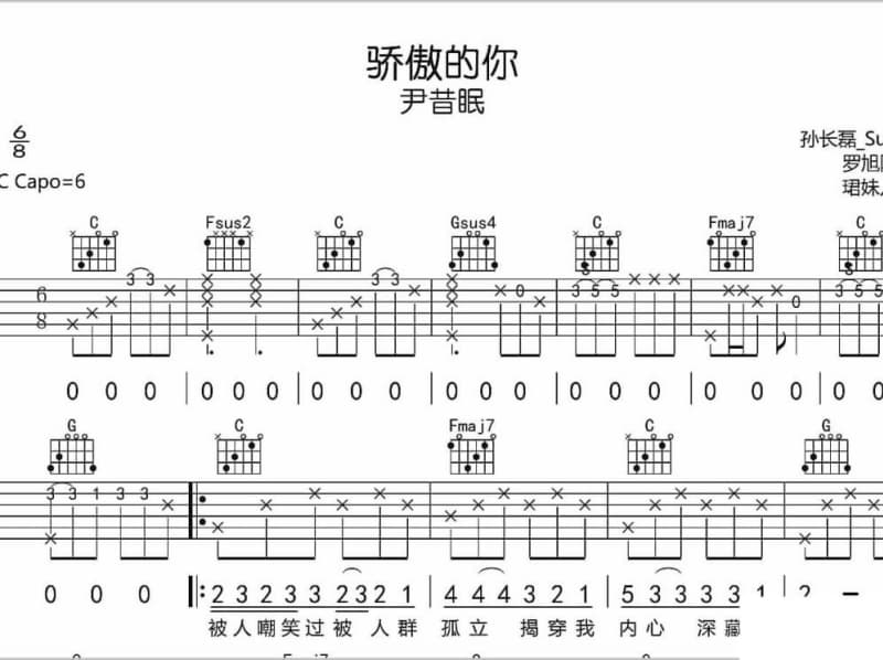 《南极》吉他谱_王珺